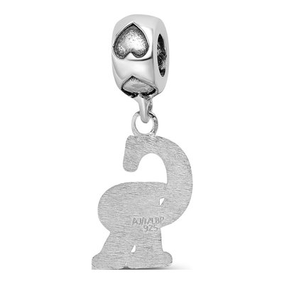 Colorado Rockies Sterling Silver Heart Bead – view 6