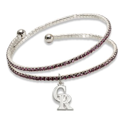 Colorado Rockies Brass Crystal Bracelet