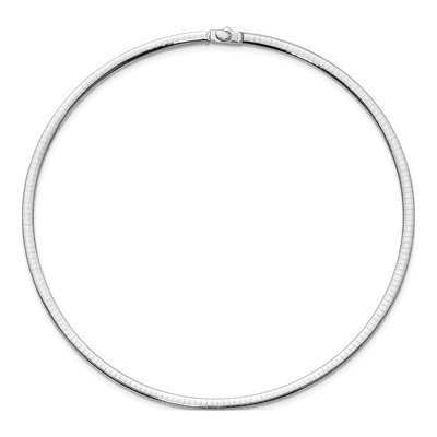 14K Two-Tone Gold Reversible Omega Necklace – view 4