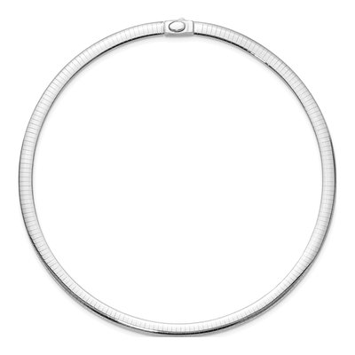 14K Two-Tone Gold Reversible Omega Necklace – view 5