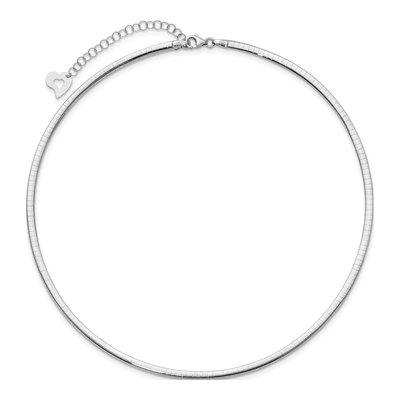14K Two-Tone Gold Reversible Omega Necklace – view 4