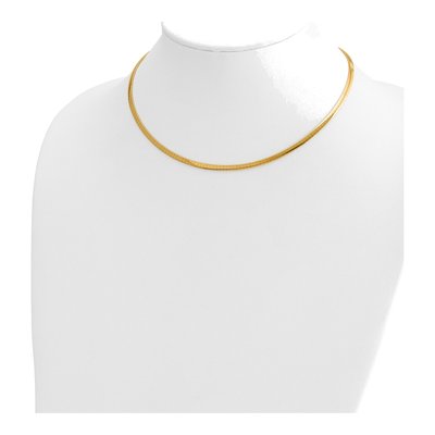 14K Two-Tone Gold Reversible Omega Necklace – view 5