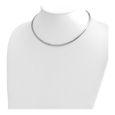 14K Two-Tone Gold Reversible Omega Necklace – view 5