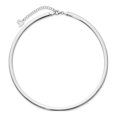 14K Two-Tone Gold Reversible Omega Necklace – view 4