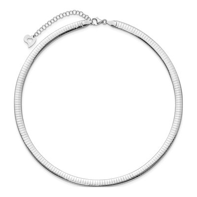 14K Two-Tone Gold Reversible Omega Necklace – view 4