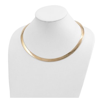 14K Two-Tone Gold Reversible Omega Necklace – view 3