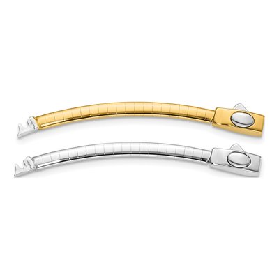 14K Two-Tone Gold Reversible Omega Necklace