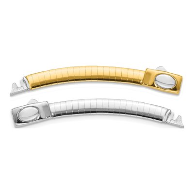14K Two-Tone Gold 2-Inch Omega Necklace