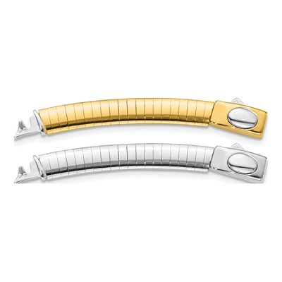 14K Two-Tone Gold 2-inch Omega for Reversible Necklace