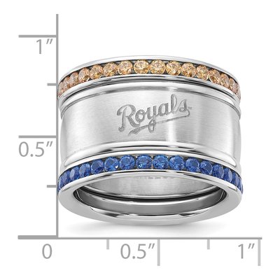 Kansas City Royals Crystal Stacked Ring Set – view 2