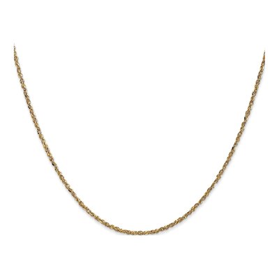 14K Yellow Gold 1.7mm Ropa Rope Chain – view 2