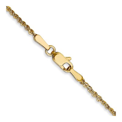 14K Yellow Gold 1.7mm Ropa Rope Chain – view 4
