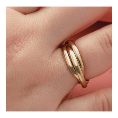 14K Yellow Gold 6mm Rolling Wedding Band – view 6