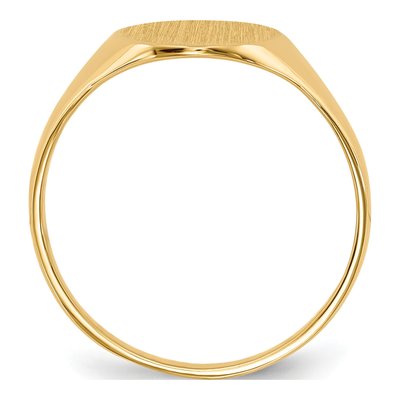 14K Yellow Gold Oval Signet Ring – view 3