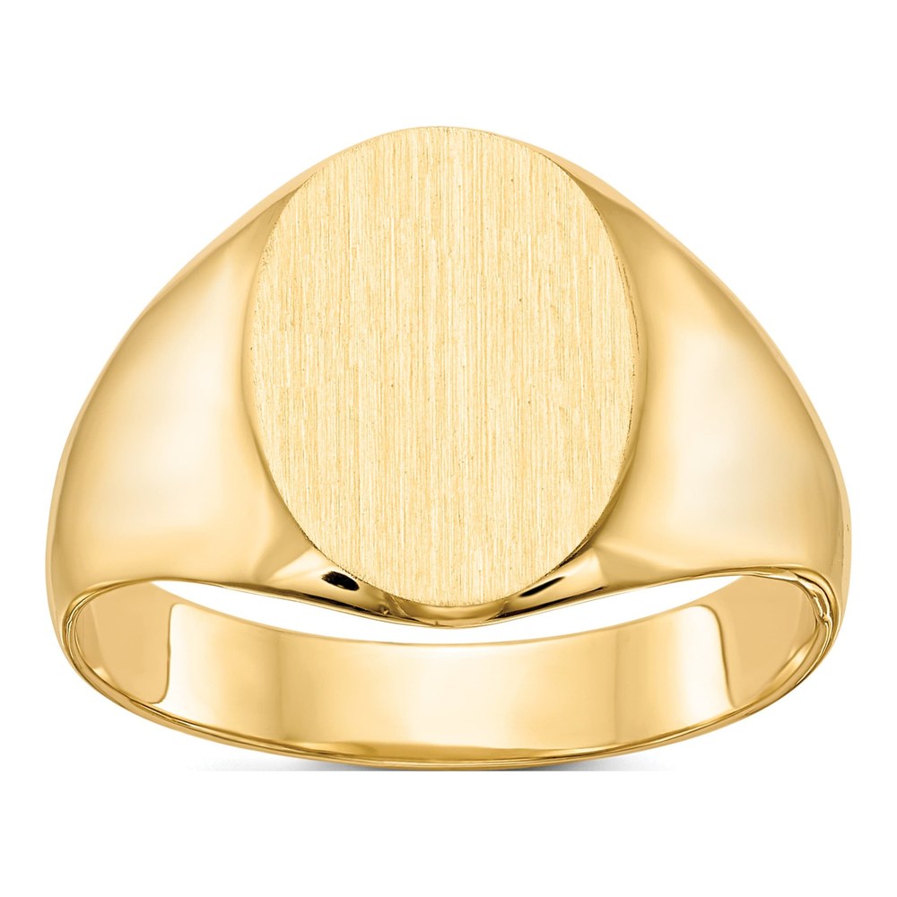Men's 14K Yellow Gold Oval Signet Ring