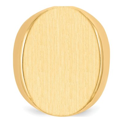 Men's 14K Yellow Gold Oval Signet Ring – view 4