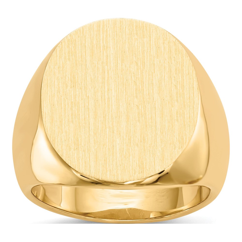 Men's 14K Yellow Gold Oval Signet Ring
