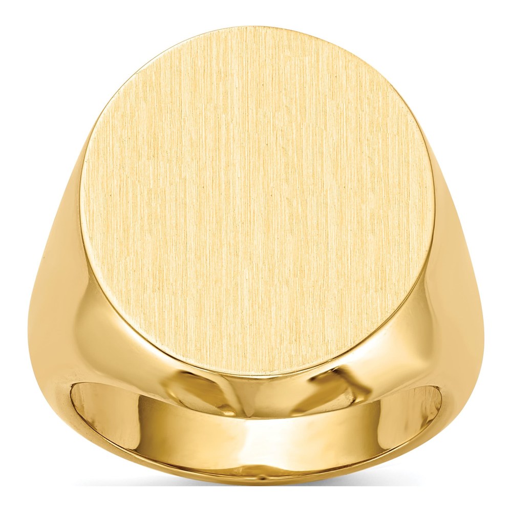 Men's 14K Yellow Gold Oval Signet Ring