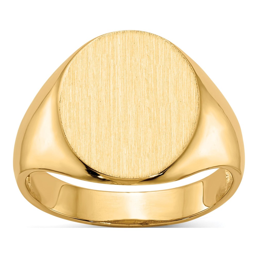 Men's 14K Yellow Gold Oval Signet Ring
