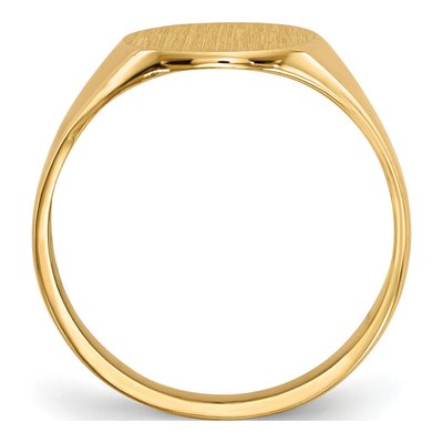 14K Yellow Gold Oval Signet Ring – view 3