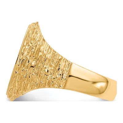 Men's 14K Yellow Gold Oval Signet Ring – view 4