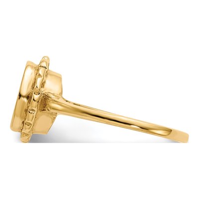 14K Yellow Gold Oval Signet Ring – view 4