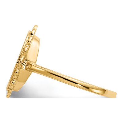 14K Yellow Gold Oval Signet Ring – view 4