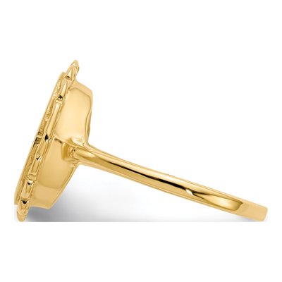 14K Yellow Gold Oval Signet Ring – view 4