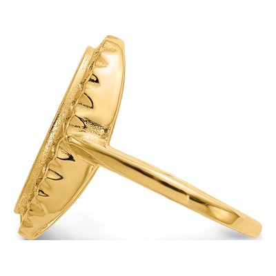 14K Yellow Gold Oval Signet Ring – view 4