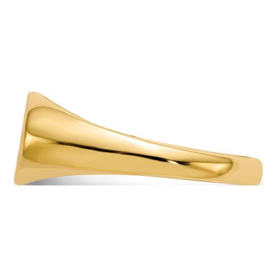 14K Yellow Gold Child's Oval Signet Ring – view 4