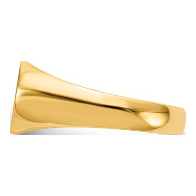 14K Yellow Gold Oval Signet Ring – view 4