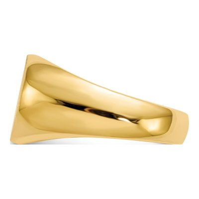 14K Yellow Gold Oval Signet Ring – view 4