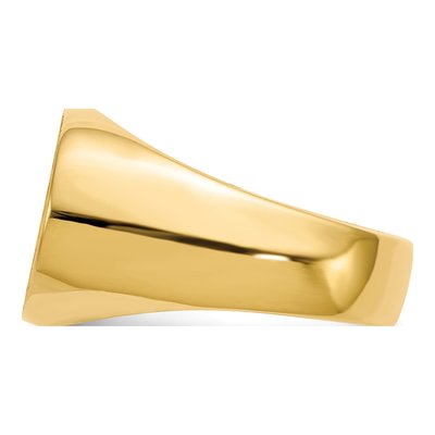 Men's 14K Yellow Gold Oval Signet Ring – view 4
