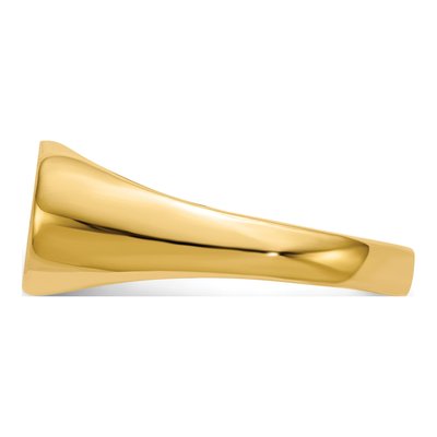 14K Yellow Gold Oval Signet Ring – view 4