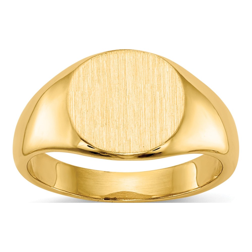14K Yellow Gold Kids' Oval Signet Ring