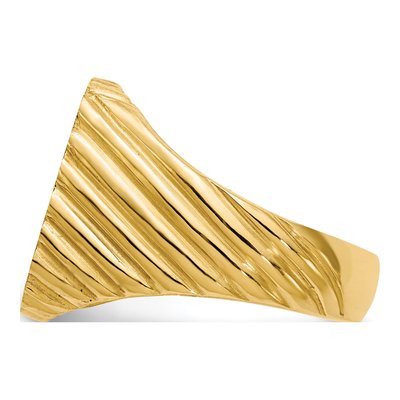 Men's 14K Yellow Gold Signet Ring – view 4