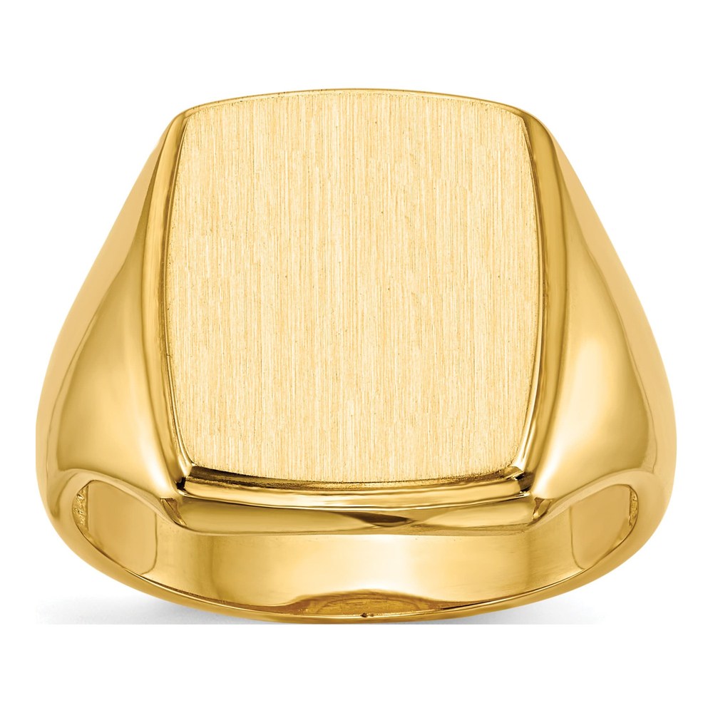 Men's 14K Yellow Gold Rectangle Signet Ring