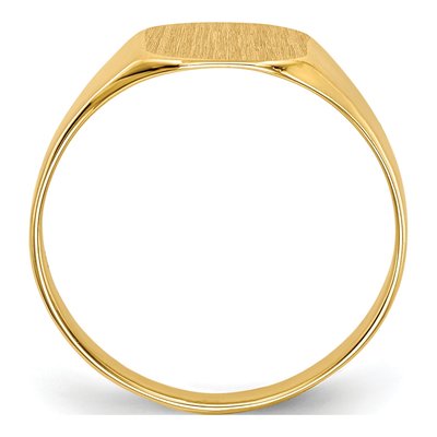 Men's 14K Yellow Gold Octagon Signet Ring – view 3