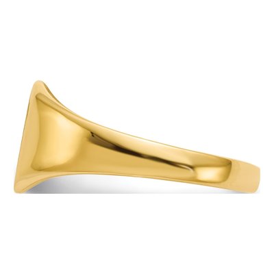 Men's 14K Yellow Gold Octagon Signet Ring – view 4