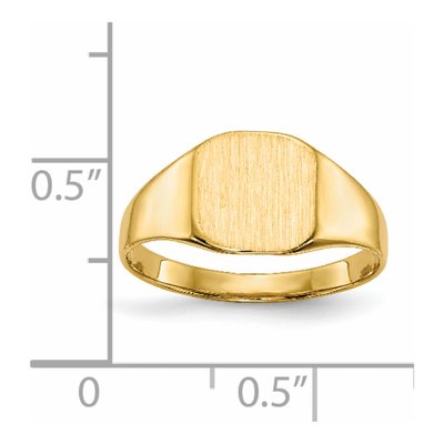 Men's 14K Yellow Gold Octagon Signet Ring – view 6