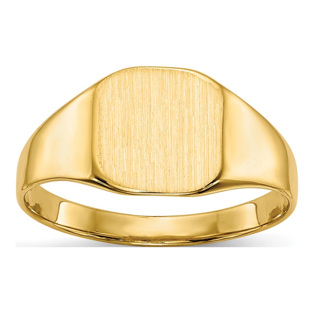 Men's 14K Yellow Gold Octagon Signet Ring