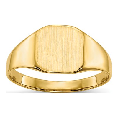 Men's 14K Yellow Gold Octagon Signet Ring