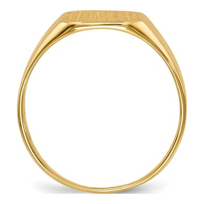 Men's 14K Yellow Gold Octagon Signet Ring – view 3
