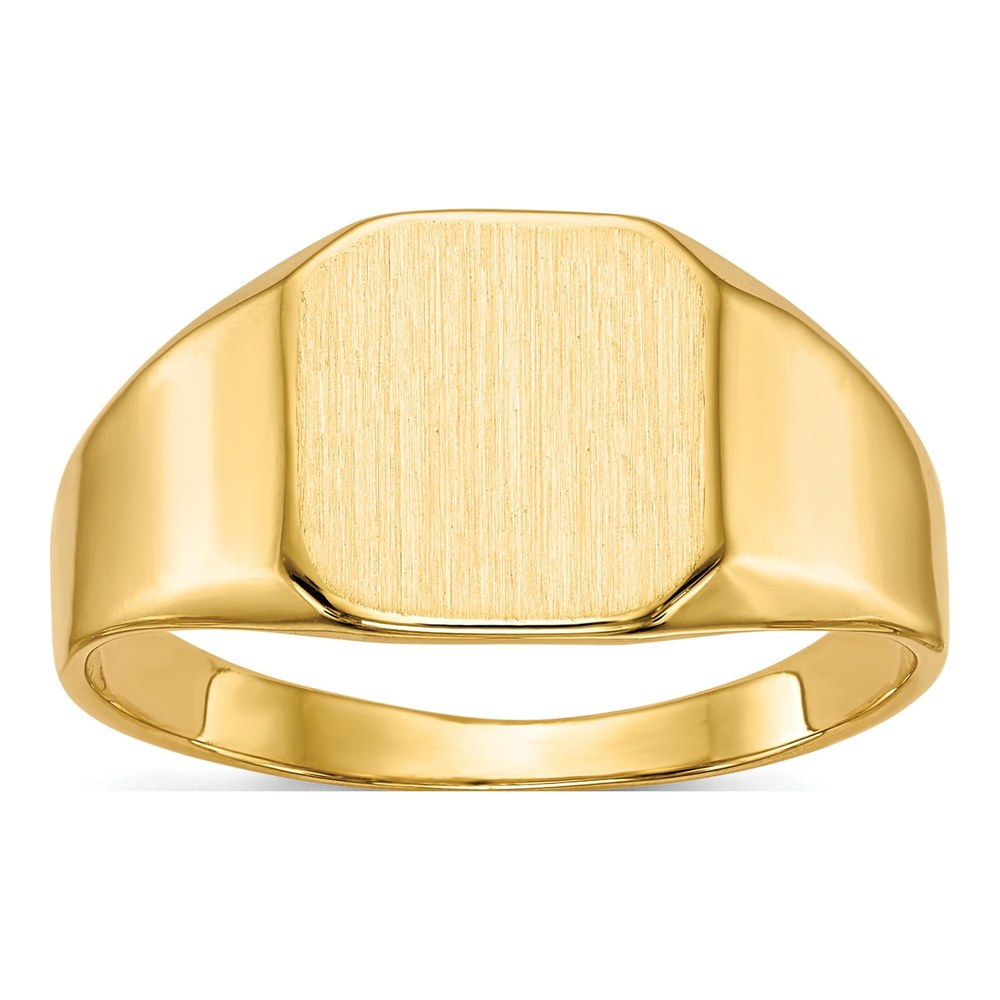 Men's 14K Yellow Gold Octagon Signet Ring