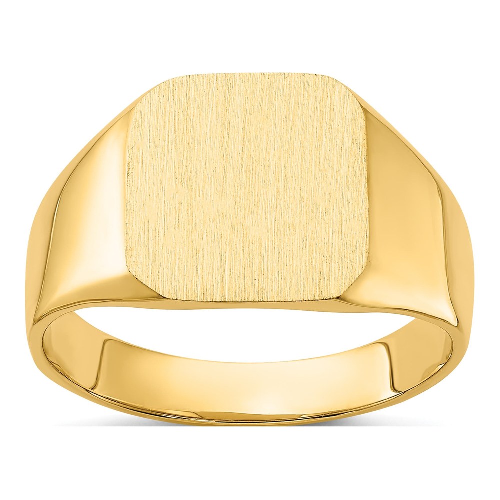 Men's 14K Yellow Gold Octagon Signet Ring