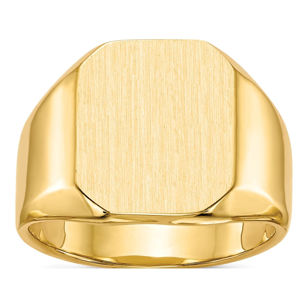 Men's 14K Yellow Gold Octagon Signet Ring