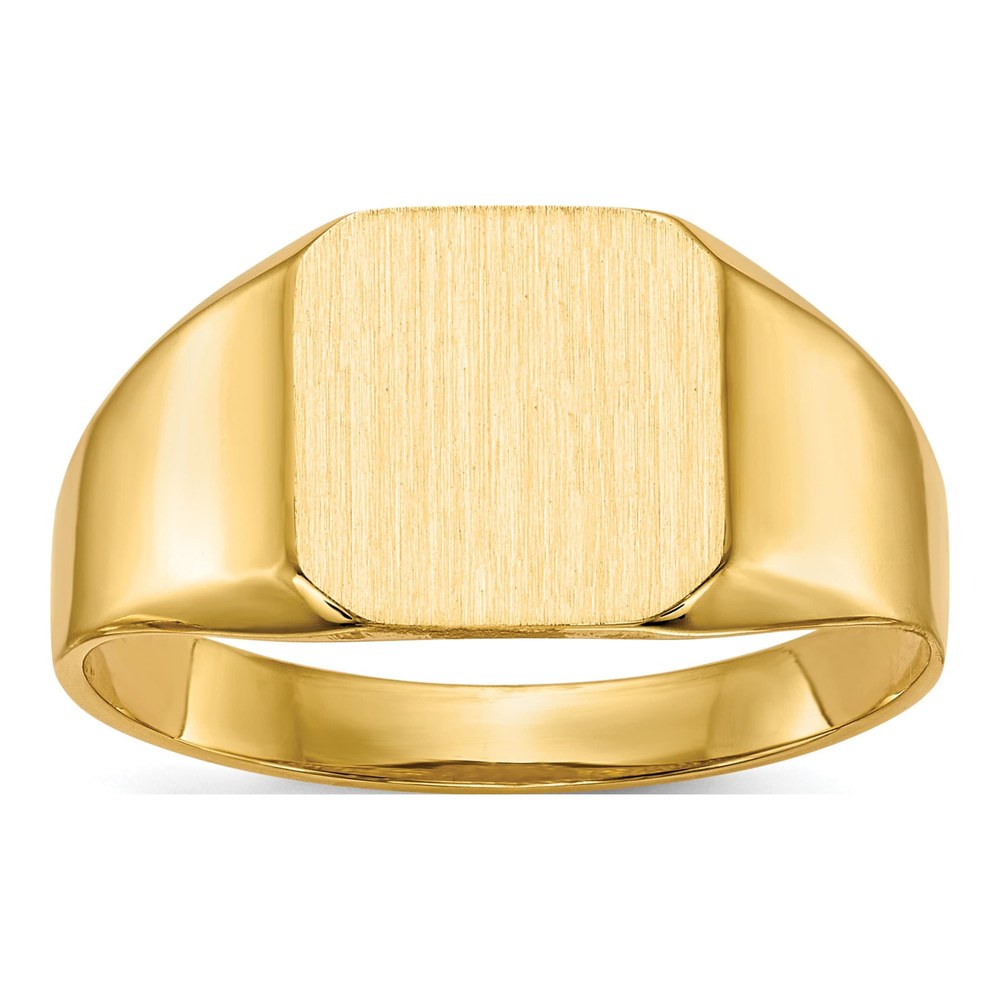 Men's 14K Yellow Gold Open Back Signet Ring