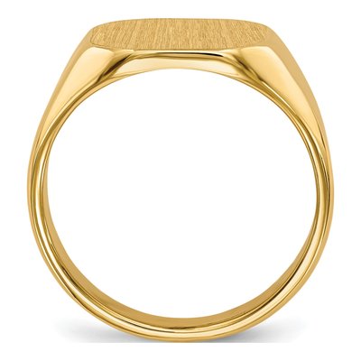 Men's 14K Yellow Gold Octagon Signet Ring – view 3