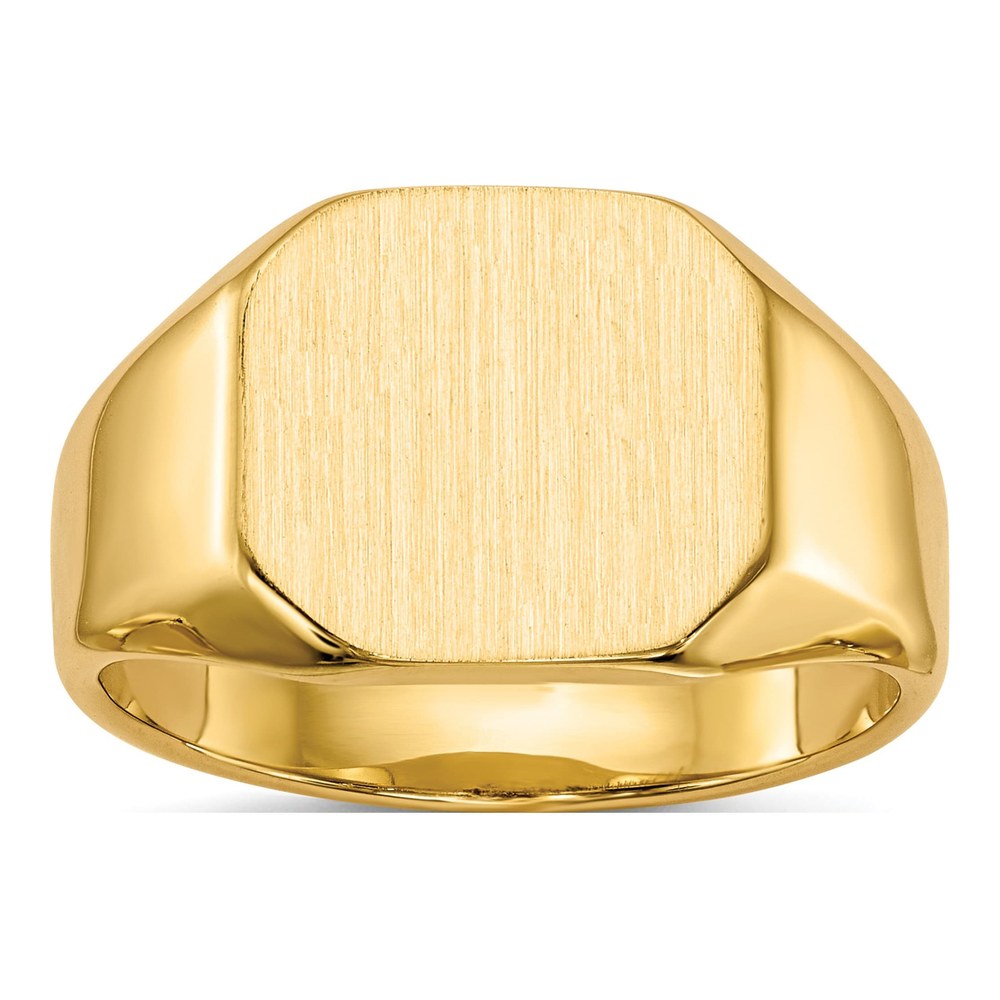 Men's 14K Yellow Gold Octagon Signet Ring