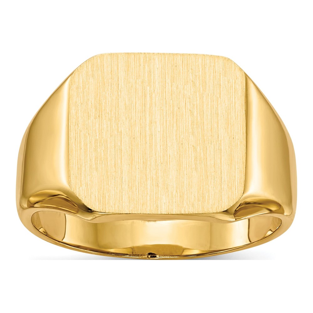 Men's 14K Yellow Gold Octagon Signet Ring